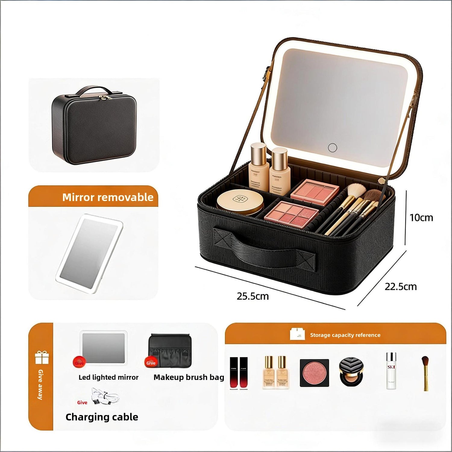Multifunctional makeup bag