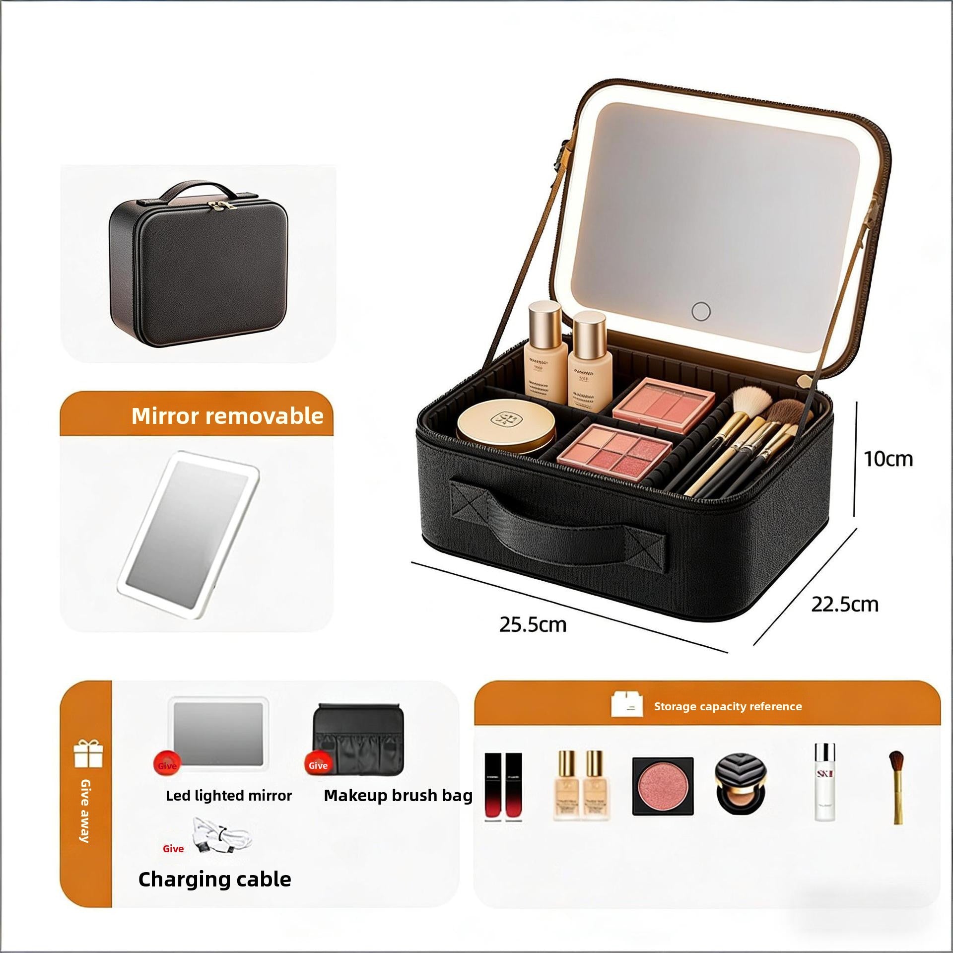 Multifunctional makeup bag