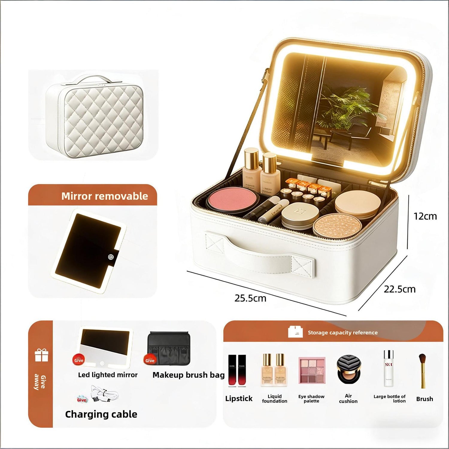 Multifunctional makeup bag