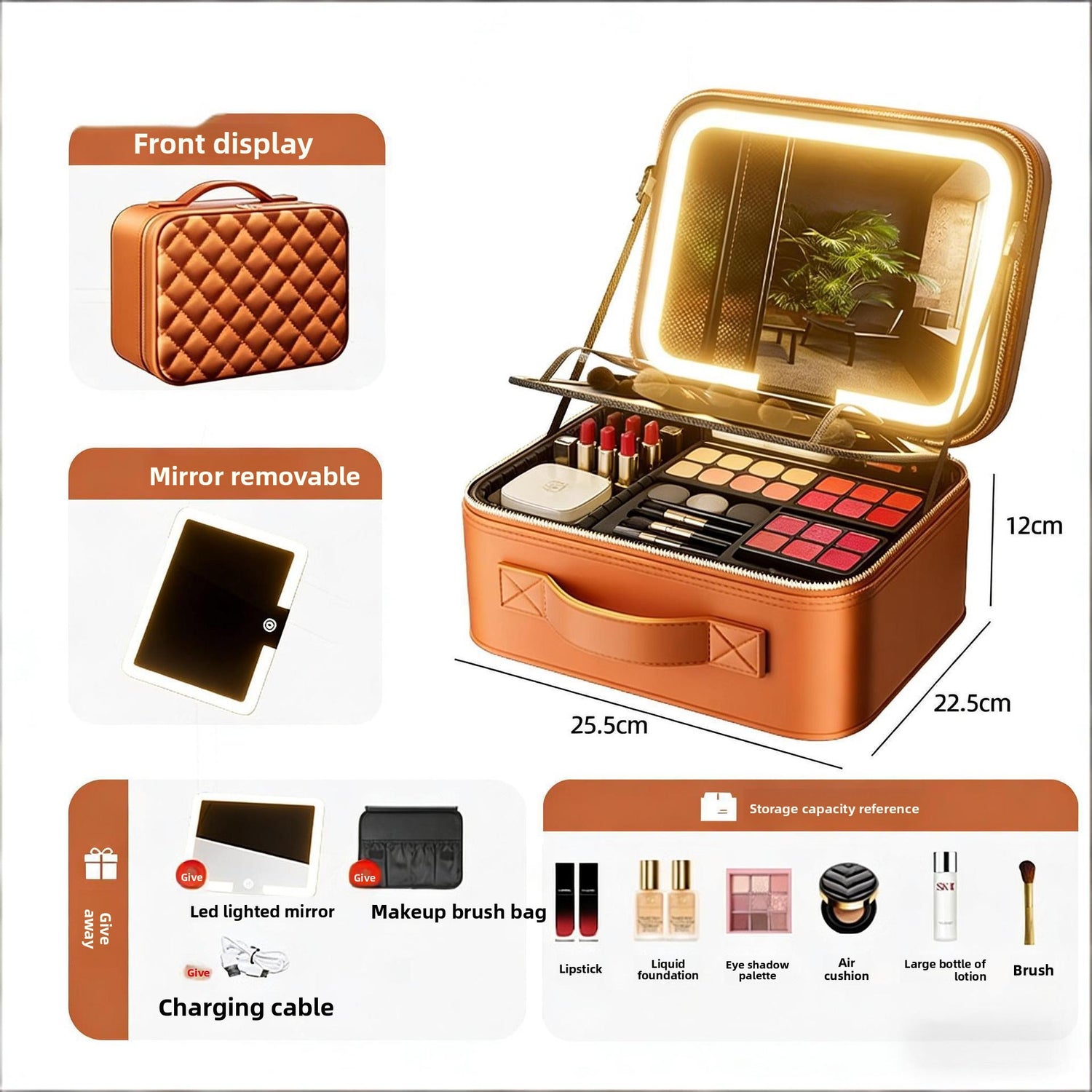 Multifunctional makeup bag