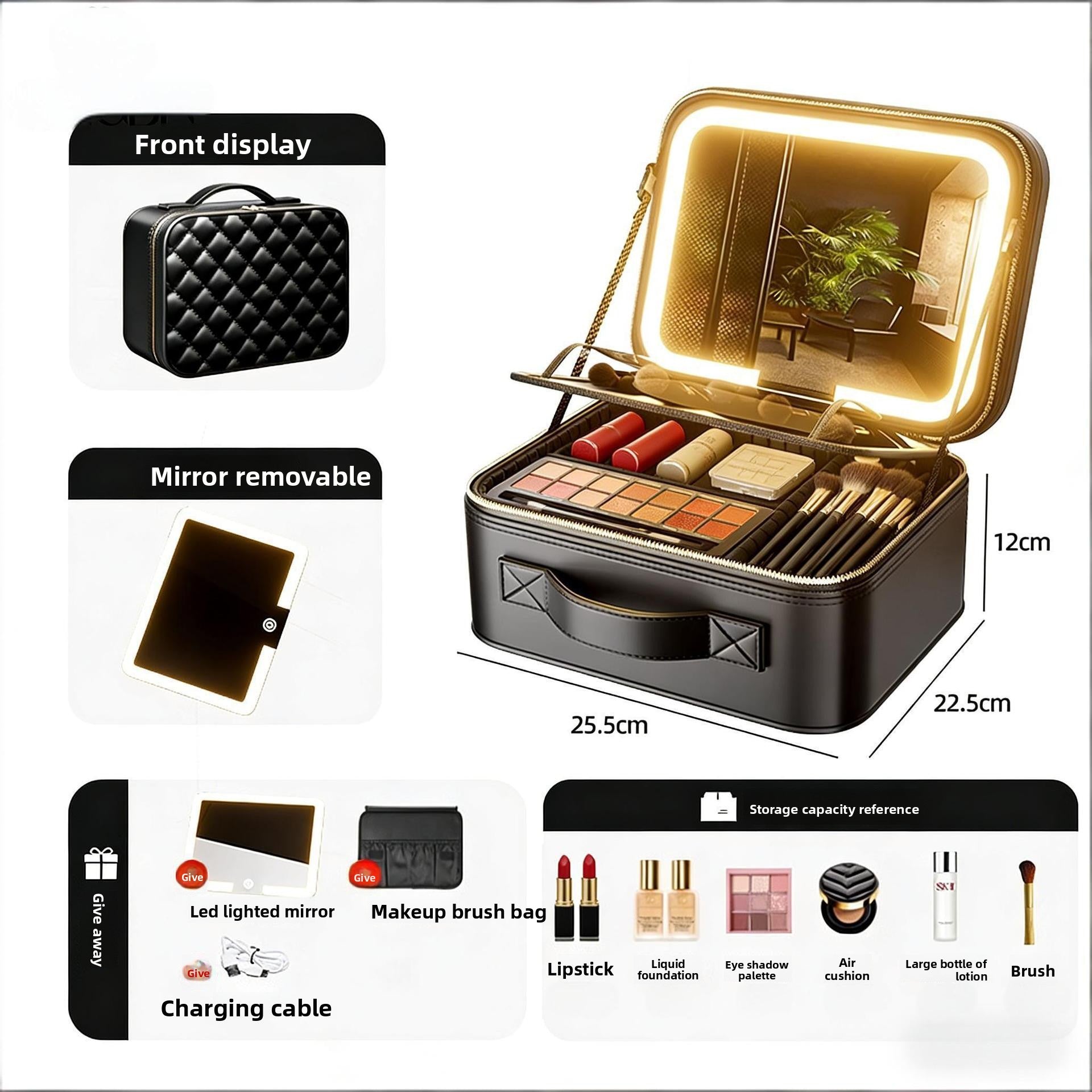Multifunctional makeup bag
