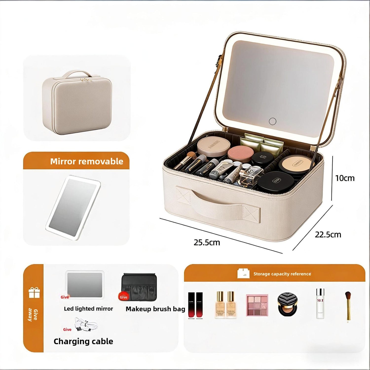 Multifunctional makeup bag
