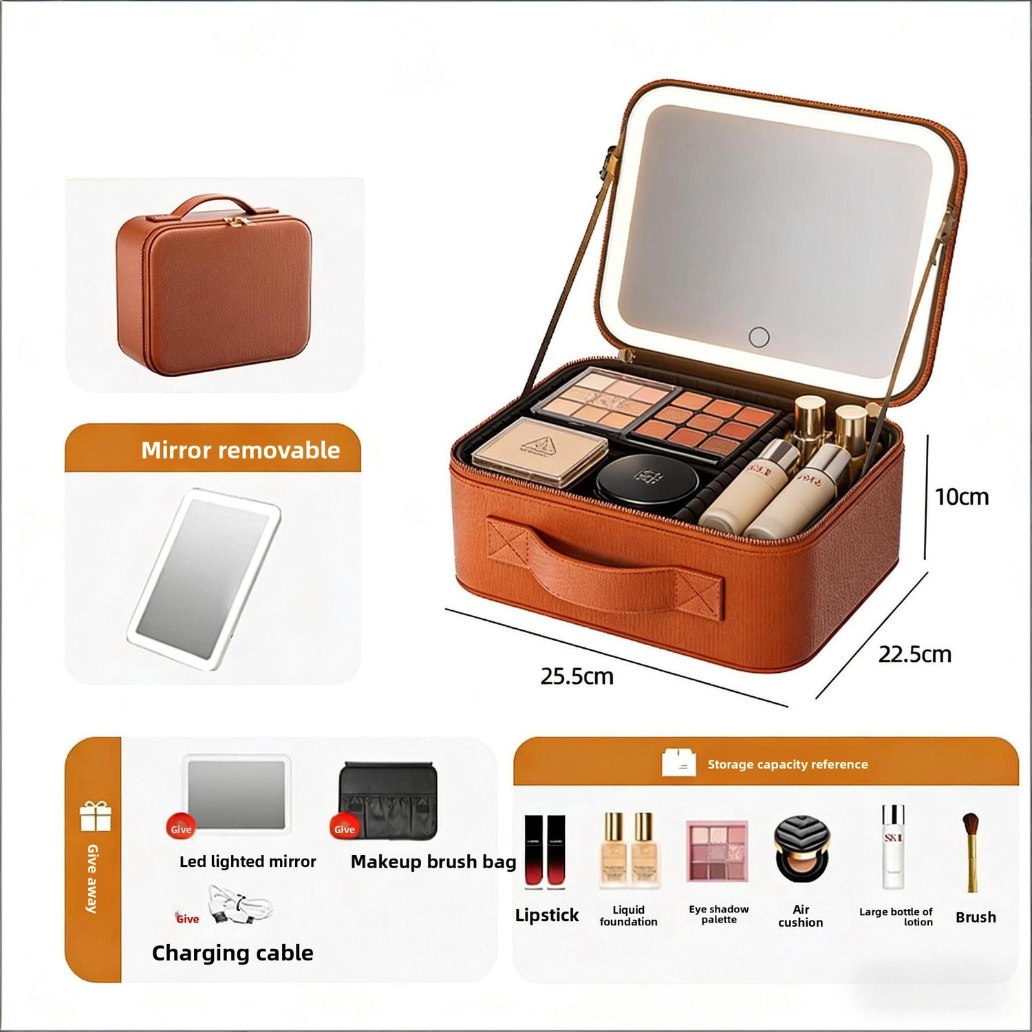 Multifunctional makeup bag