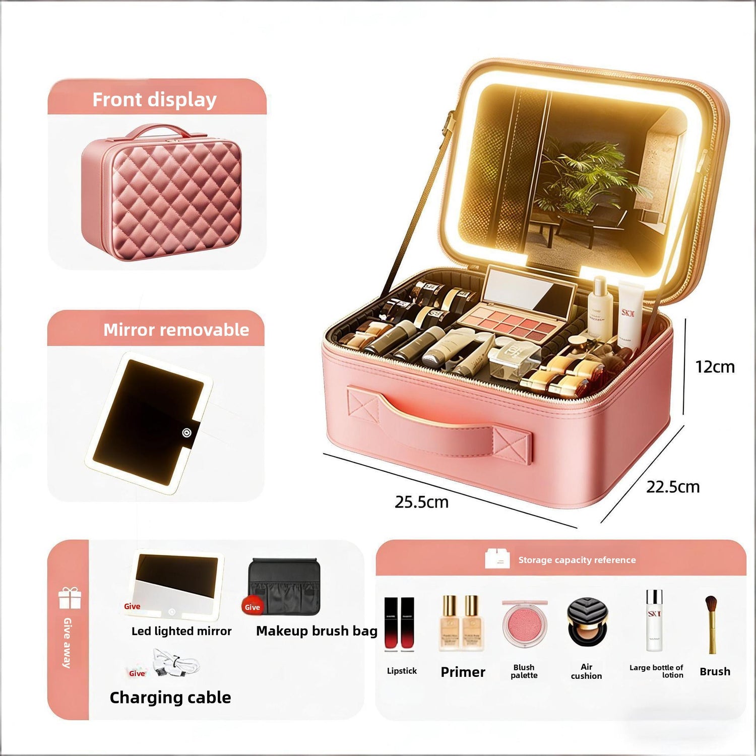 Multifunctional makeup bag